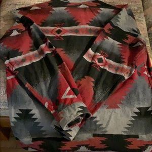 Wool Rich  large button up ladies shirt.